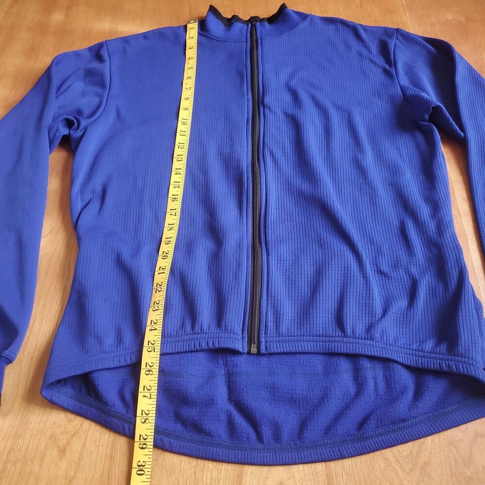 Vintage Bellwether Cycling Jersey XL Blue Full Zip Long Sleeve Polyester - Picture 8 of 11